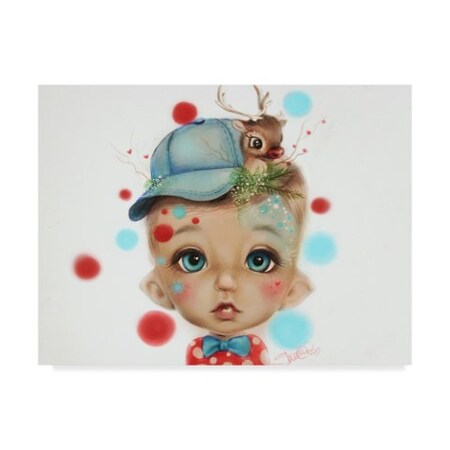Trademark Fine Art Sheena Pike Art And Illustration 'Reindeer Keeper' Canvas Art, 35x47 ALI32772-C3547GG